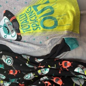 Simple Gray and Teal Pajama Set